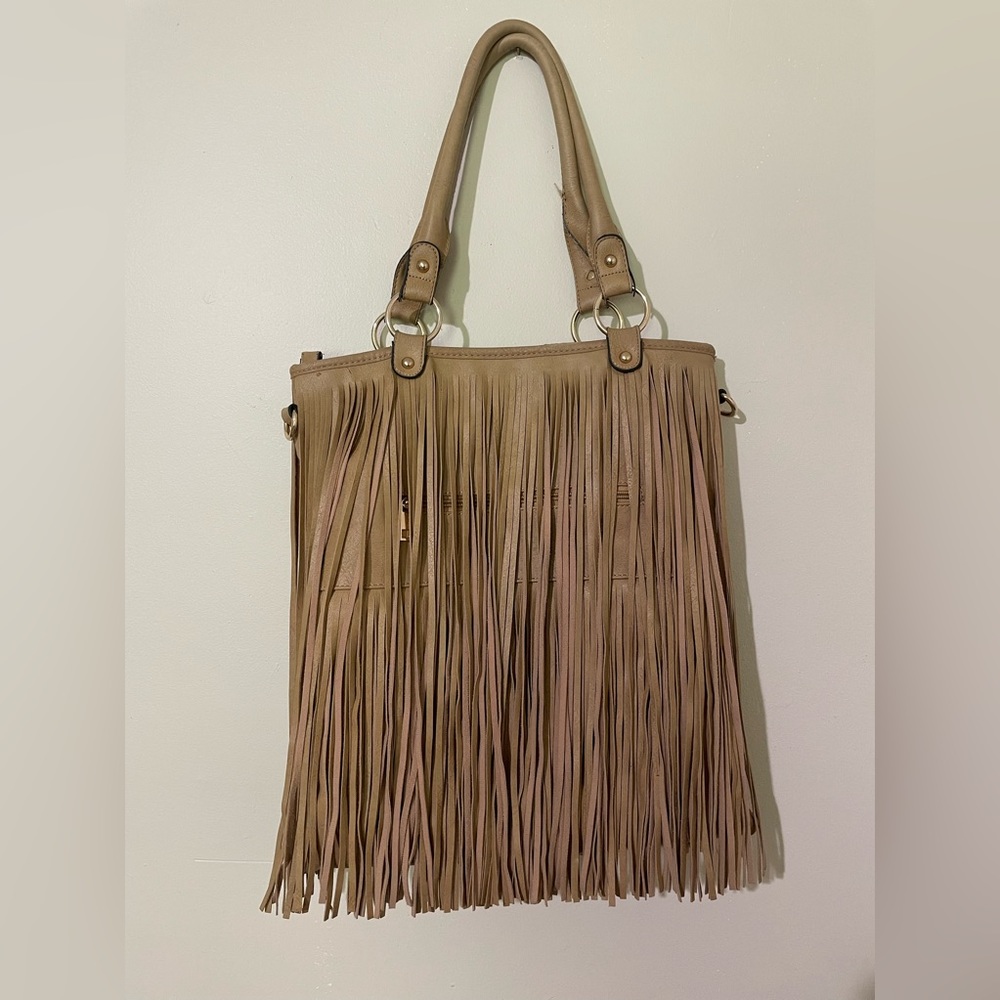 Bohemian-style hand bag (long, crossbody strap not included)